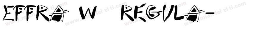 Effra W06 Regula字体转换